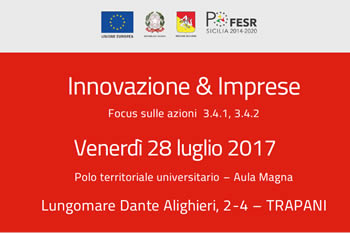 Incontro territoriale "Internazionalizzazione delle imprese" - 28 luglio - Trapani
