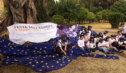 Bambini e studenti il 22 maggio alla Festa dell'Europa 2019 a Palermo - 405 px